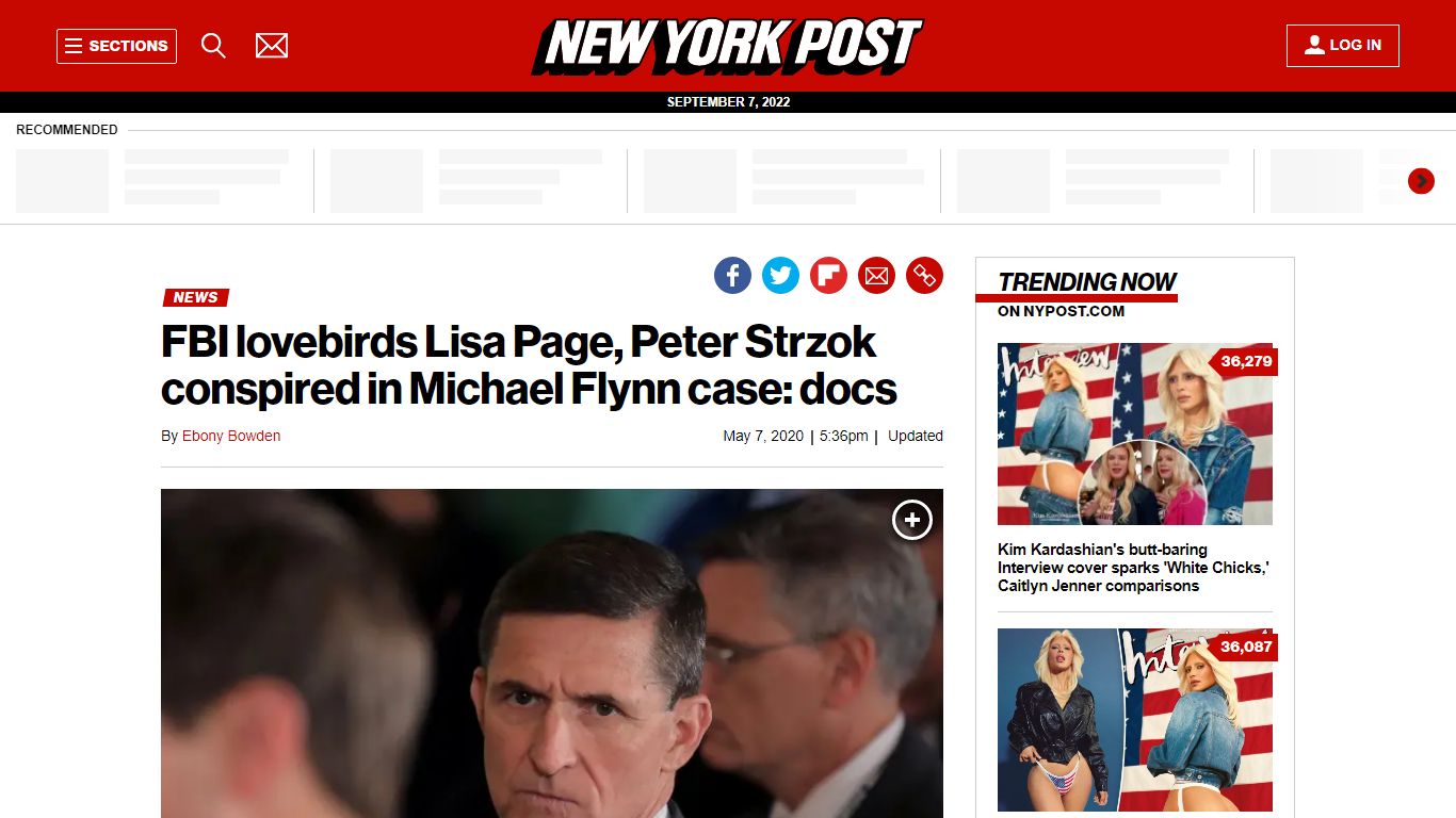 FBI lovebirds Lisa Page, Peter Strzok conspired in Michael Flynn case