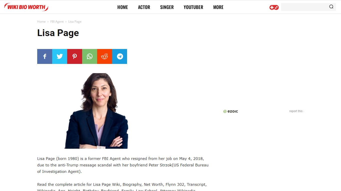 Lisa Page - Wiki, Bio, Parents, Education, Net Worth, Attorney